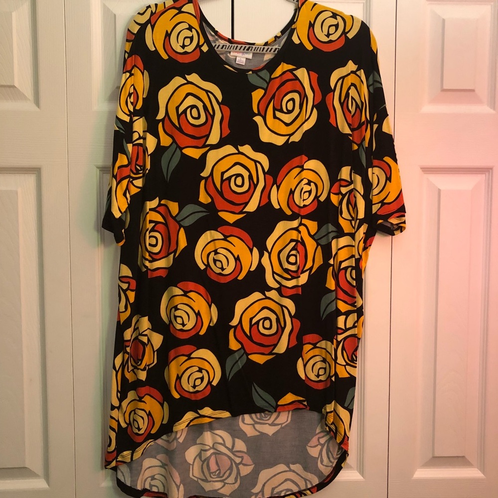 Lularoe “beauty and the beast rose” Irma
